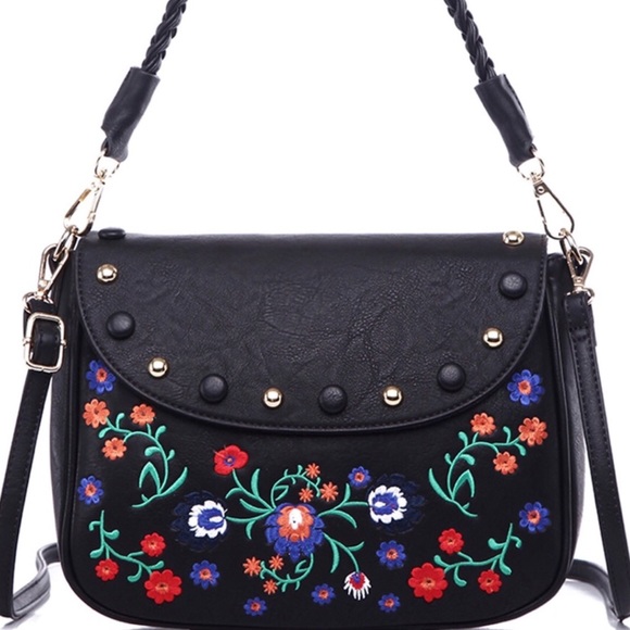 Floral Embroidered Crossbody - Picture 3 of 4